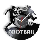 Horloge murale originale en vinyle football – Image 25