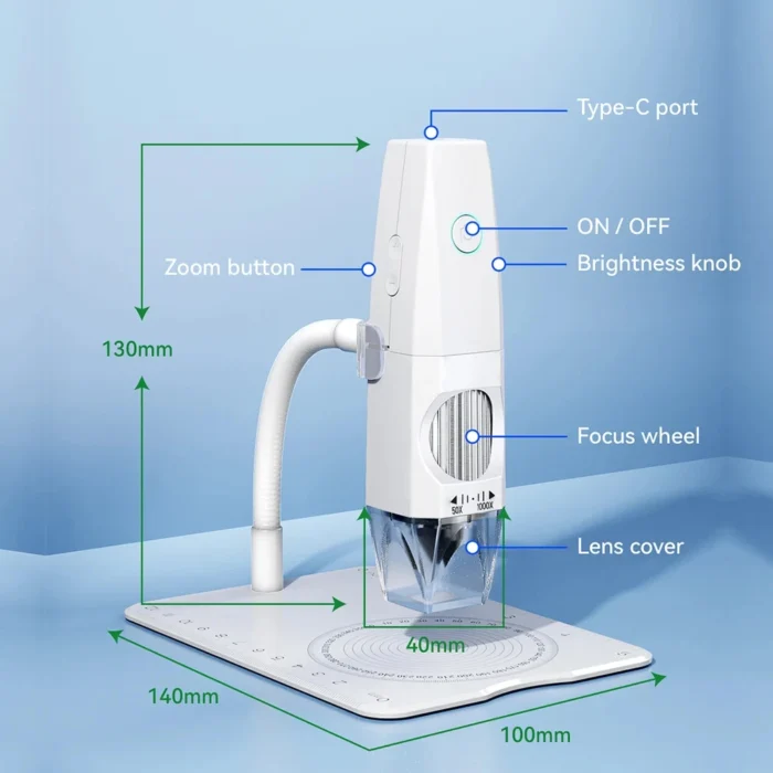 Microscope enfant de prise photo et vidéo