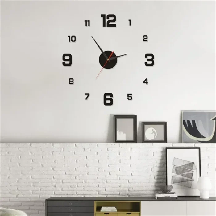 Horloge murale originale 3D sans cadre