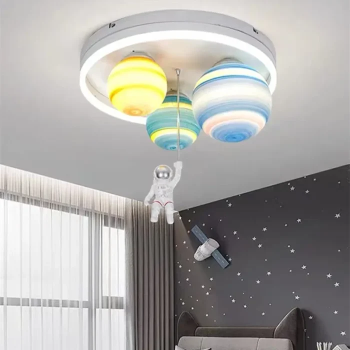 Plafonnier LED circulaire astronaute