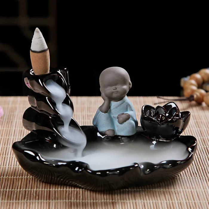 Brûleur d'encens à reflux de petit moine – Image 8