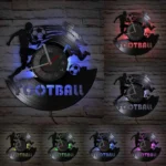 Horloge murale originale en vinyle football – Image 26