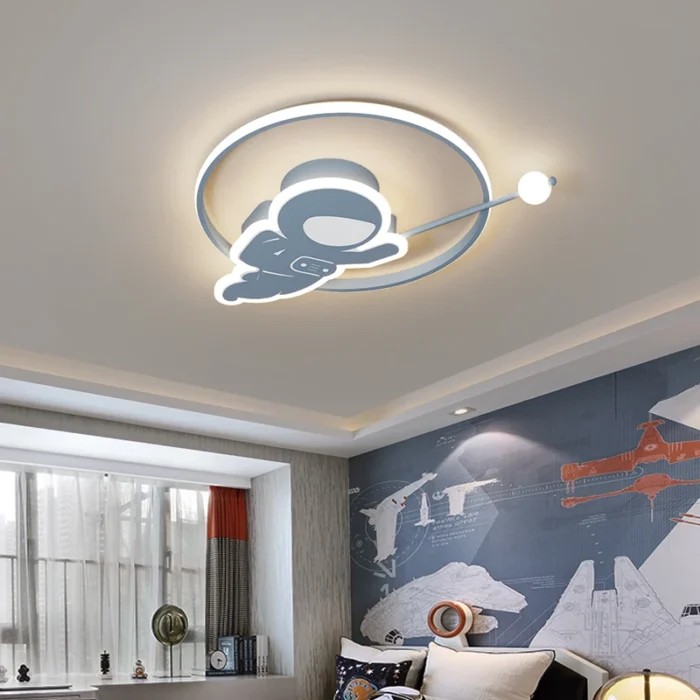 Lampe plafonnier astronaute moderne
