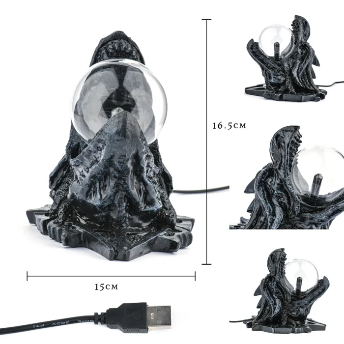 Lampe Plasma tête de dragon