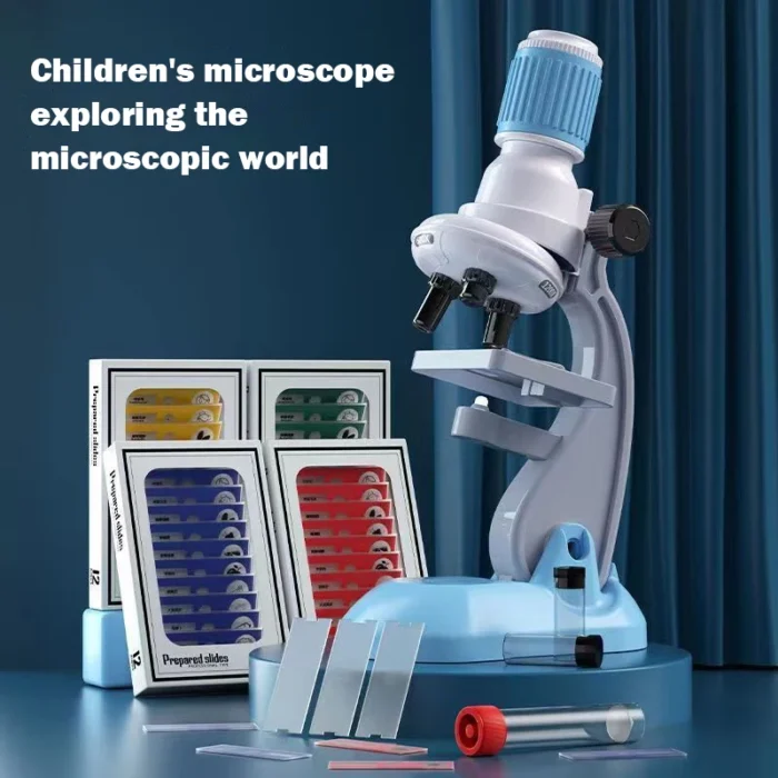 Kit de microscope enfant avec objectif Hd et triple zoom