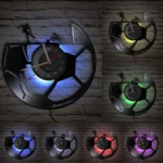 Horloge murale originale en vinyle football – Image 6