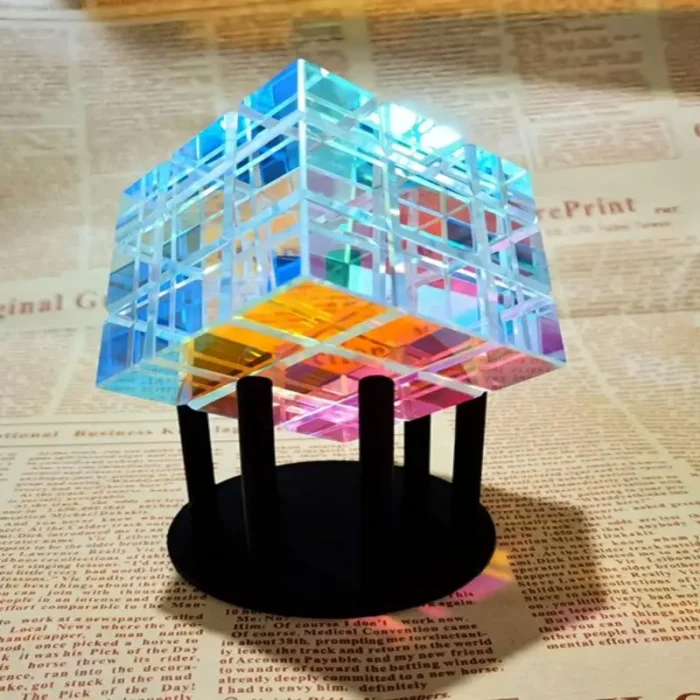 Prisme optique en verre de cube capteur de soleil