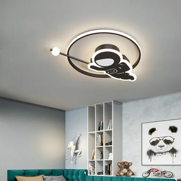 Lampe plafonnier astronaute moderne