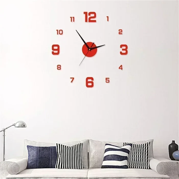 Horloge murale originale 3D sans cadre