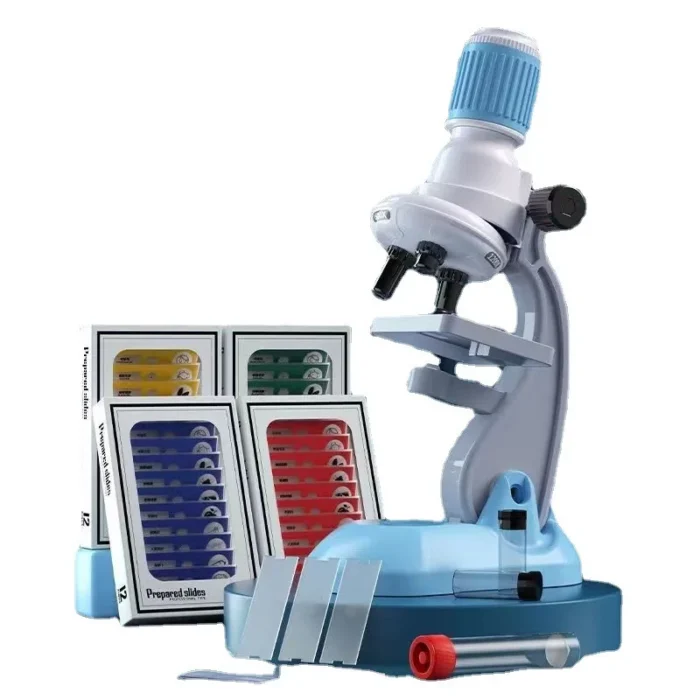 Kit de microscope enfant avec objectif Hd et triple zoom