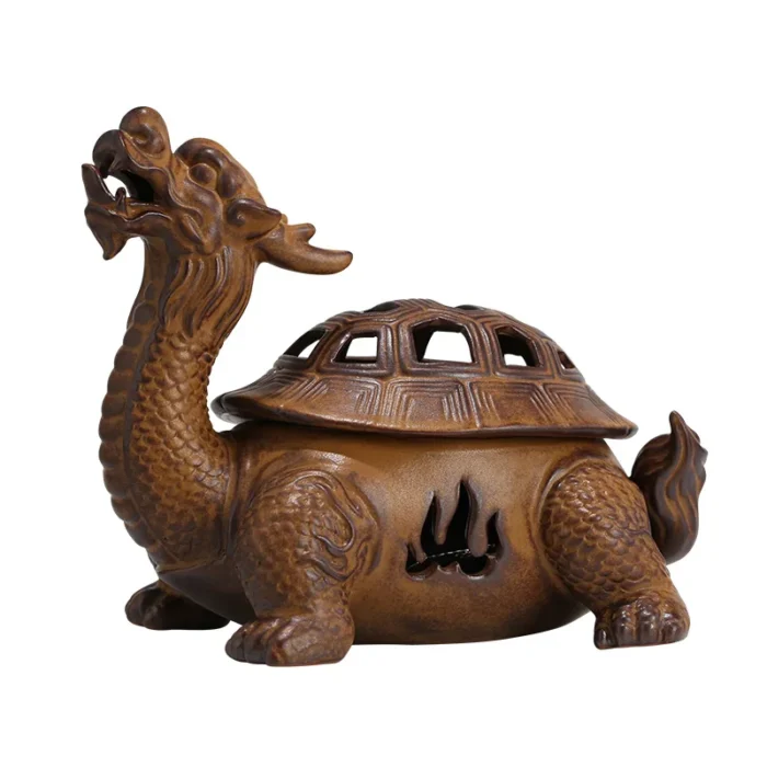 Brûleur d'encens cerf de bouddha et tortue dragon