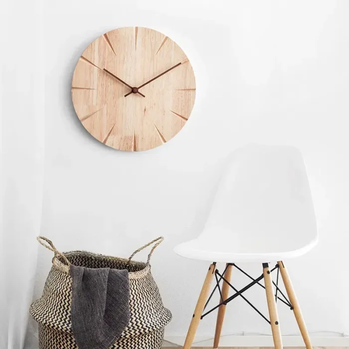 Horloge murale en bois de haute qualité