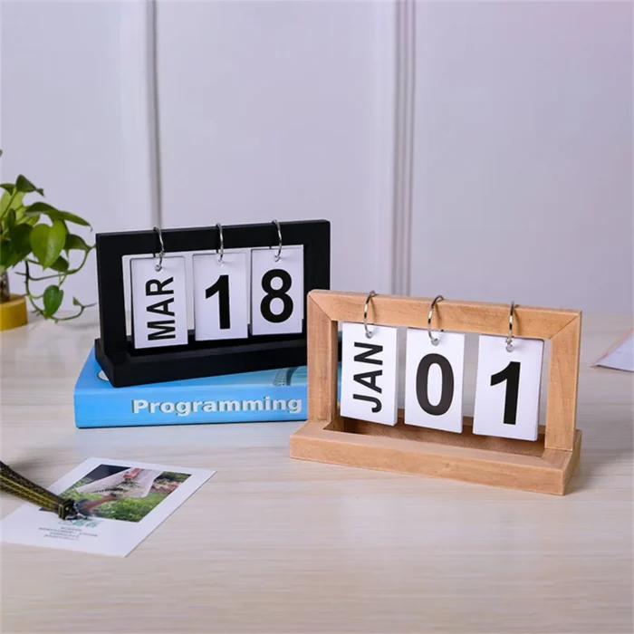 Calendrier perpétuel bois