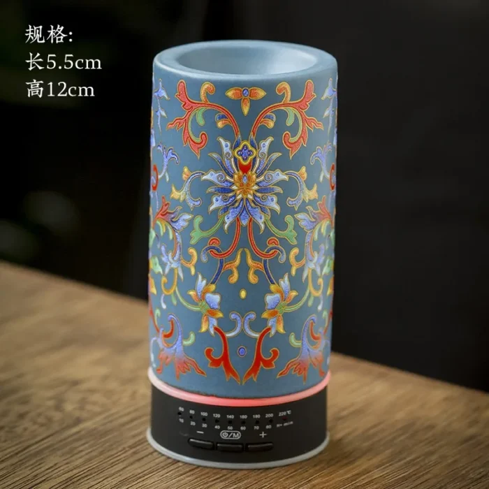 Brûleur d'encens électronique en céramique émaillée