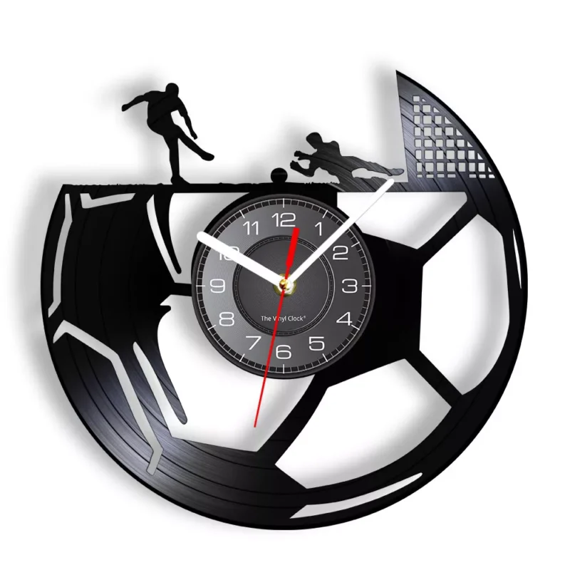 Horloge murale originale en vinyle football - Science Area