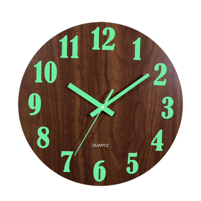 Horloge murale originale en bois de Bambous