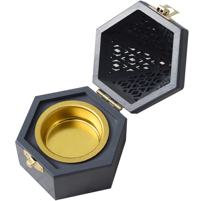 Brûleur d'encens vintage forme pyramide