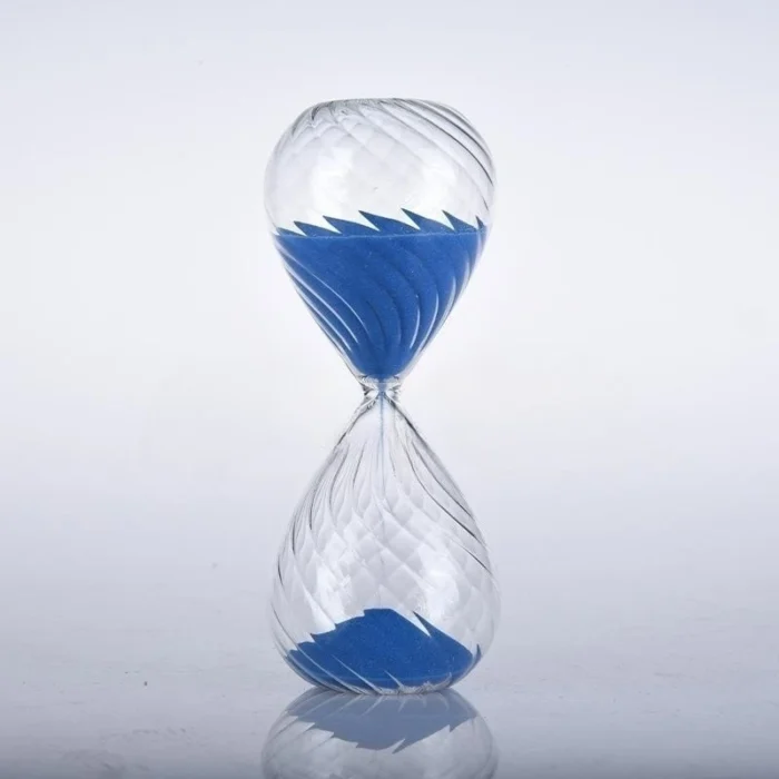 Sablier en verre sergé