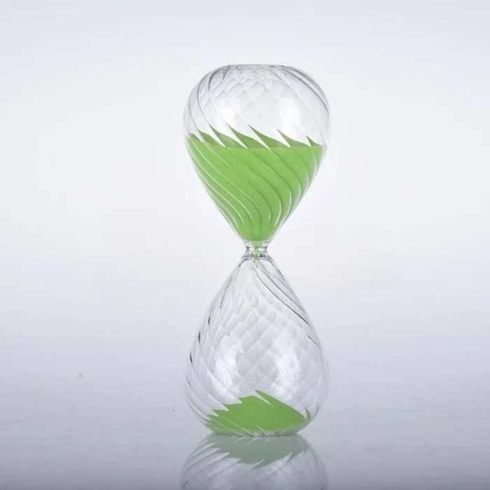 Sablier en verre sergé