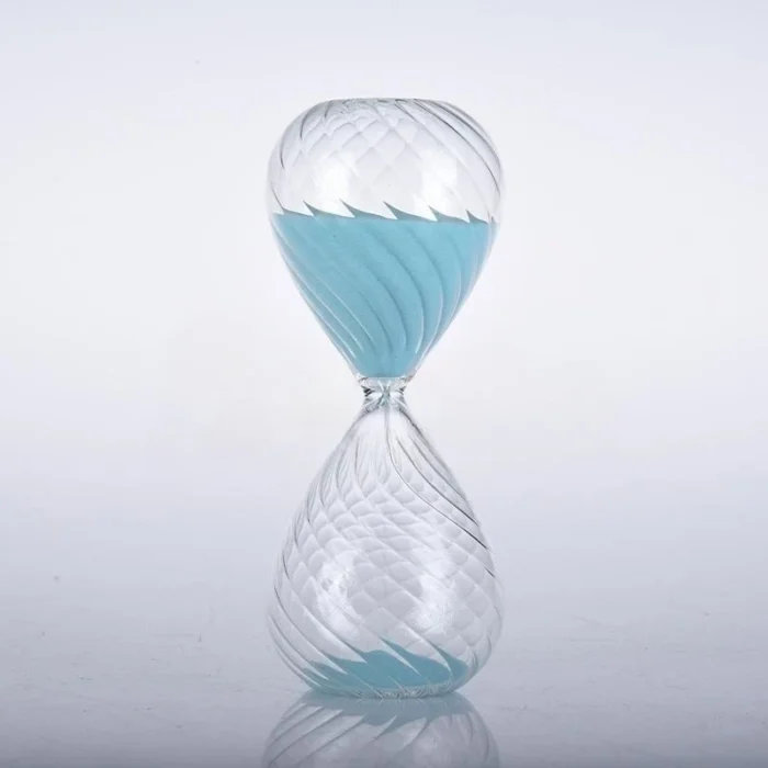Sablier en verre sergé