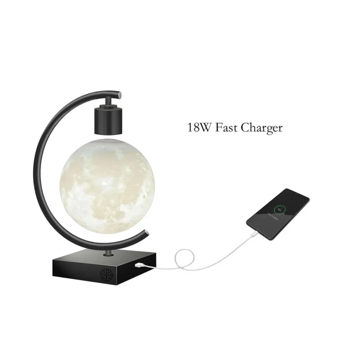 Lampe LED magnétique à lévitation en forme de lune