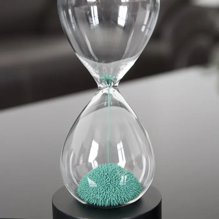 Sablier magnétique vert créatif