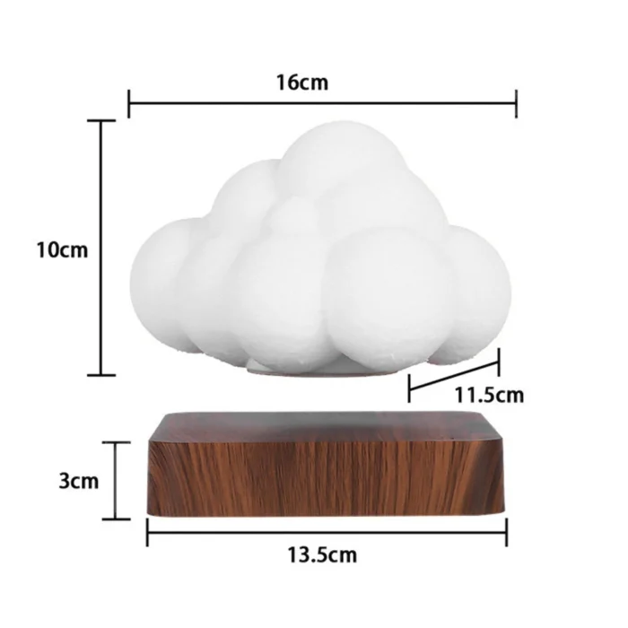 Lampe nuage led en lévitation