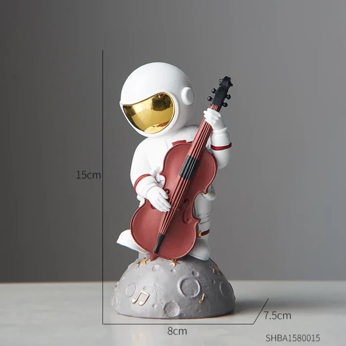 Figurine astronautes musiciens