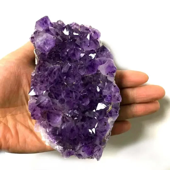 Cristal de quartz améthyste violet brut naturel