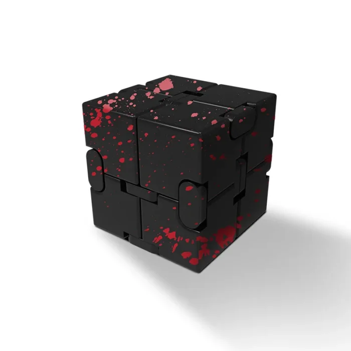 Cube infini acier design