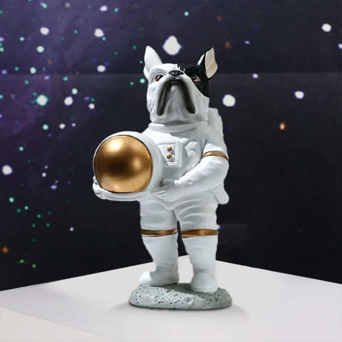 Figurine chien astronaute