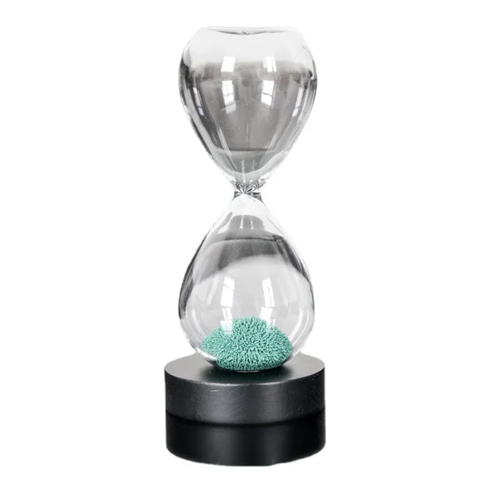 Sablier magnétique vert créatif