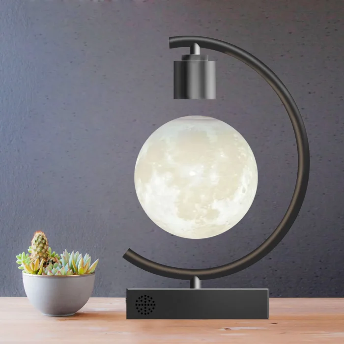 Lampe LED magnétique à lévitation en forme de lune