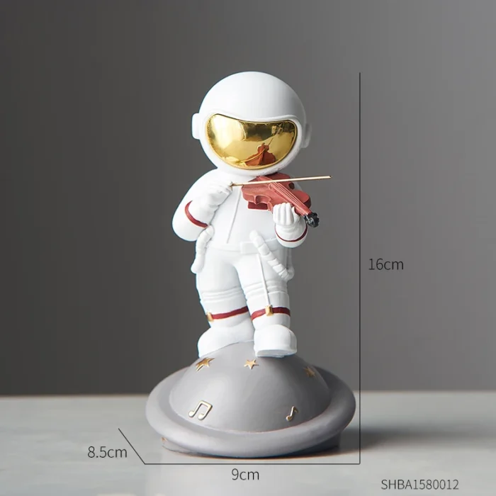 Figurine astronautes musiciens