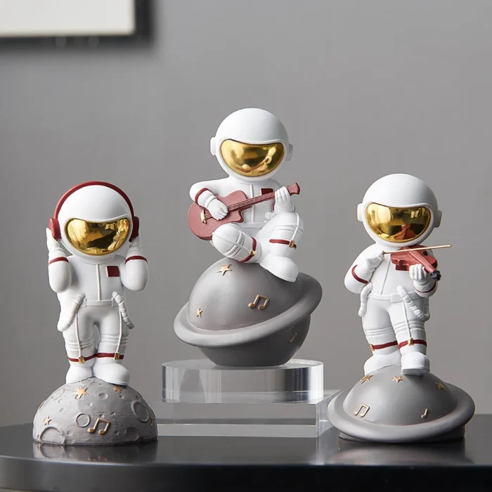 Figurine astronautes musiciens