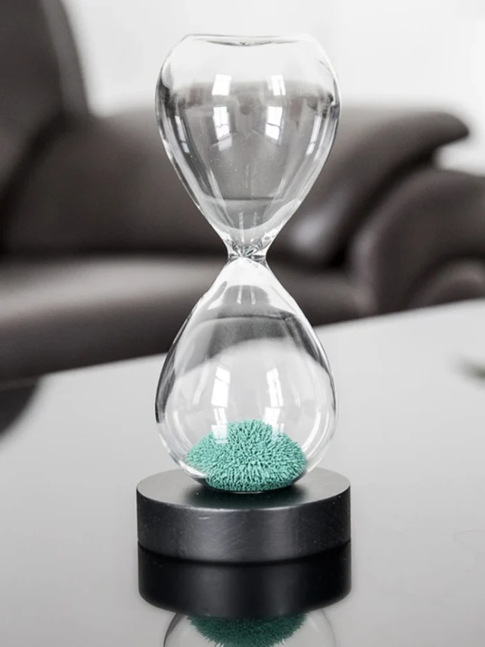 Sablier magnétique vert créatif