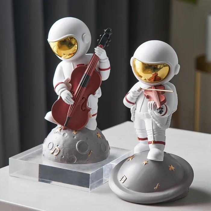 Figurine astronautes musiciens