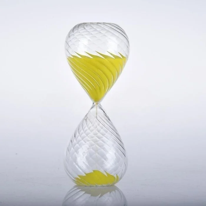 Sablier en verre sergé