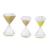 Sablier déco en verre style diamant