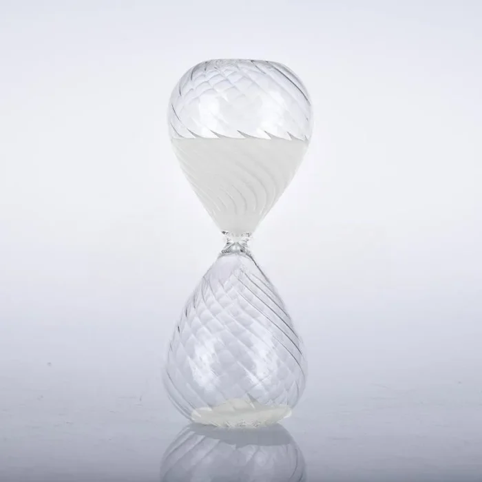 Sablier en verre sergé