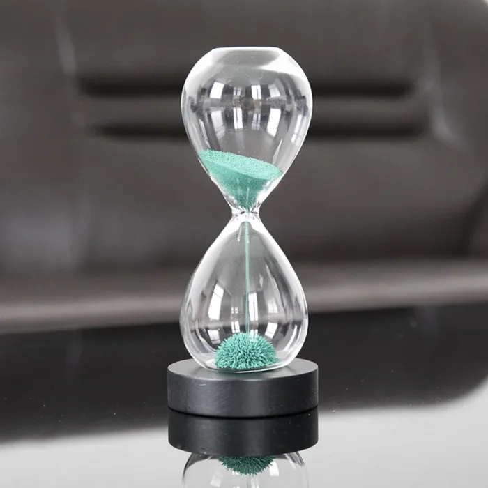 Sablier magnétique vert créatif